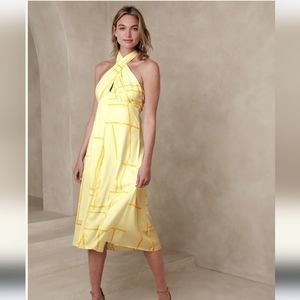 NWT Banana Republic Factory Halter Midi dress